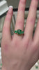 Lush Dark Green Three Stone Ring in 585 Gold with 3.08tcw Asscher Cut Emerald