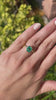 2.06cts 18K Colombian Emerald Bezel Set Solitaire Transparent Ring