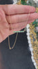 0.90tcw 14K Medium Green East to West Stationary Cable Chain Baguette Cut Emerald Necklace