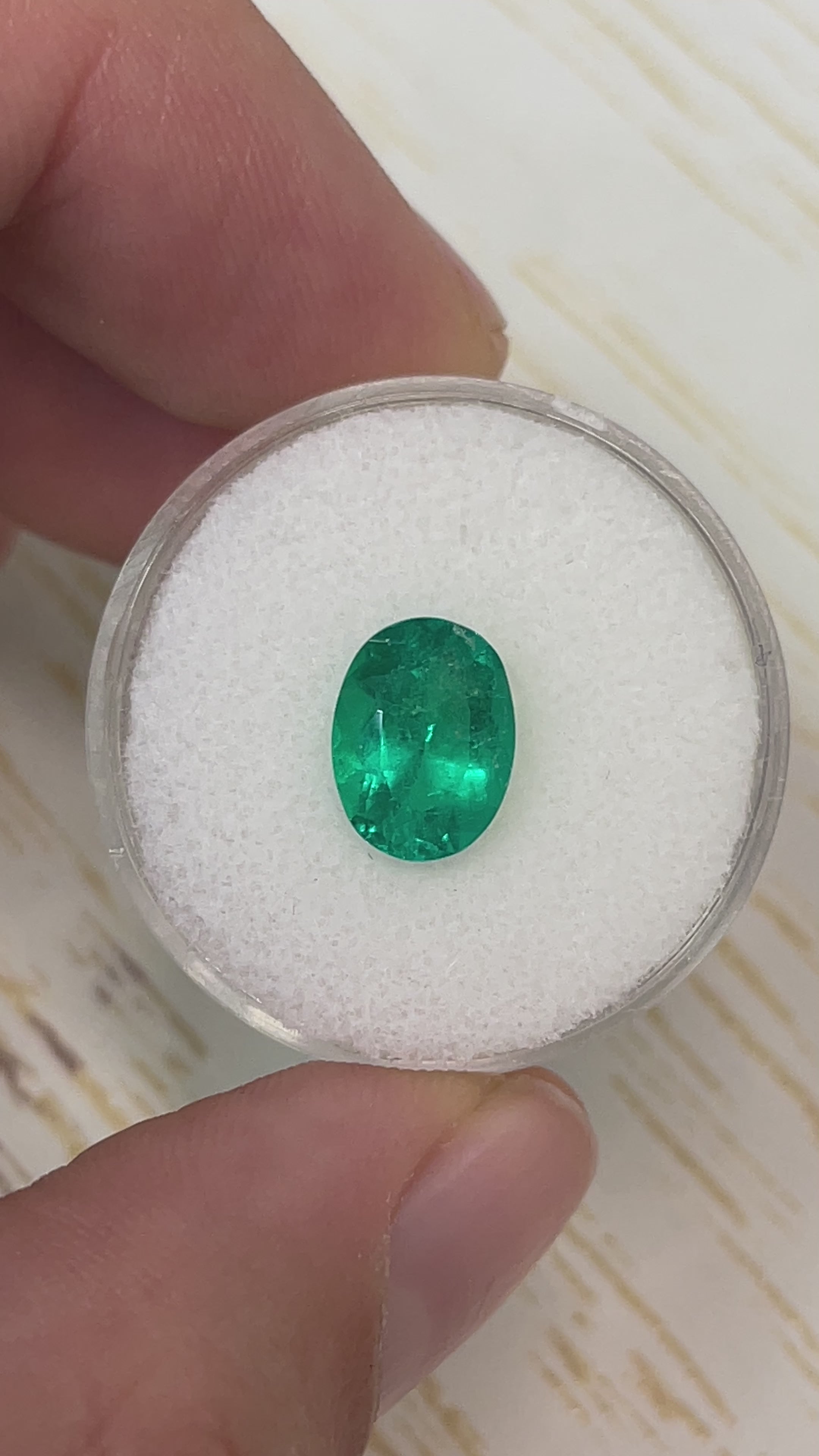 2.24 Carat 10x8 Vivid Muzo Green Natural Loose Colombian Emerald-Oval Cut