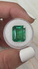 11.54 Carat 15x12.5 HUGE Vibrant Green Natural Loose Zambian- Emerald Cut