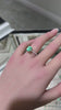 Emerald and Diamond Accent Engagement Ring in 14K Gold with 2.40tcw Medium Light Green Cushion