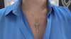 1.75tcw 18K Pre-Colombian Styled Emerald Gold 750 Religiou Cross Necklaces