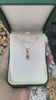 18K Yellow Gold Pendant with 1.58 Carat Rough Colombian Emerald