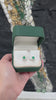 Elegant 14K Emerald Halo Earrings with Asscher-Cut Diamonds – May Birthstone Design