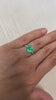 Exquisite Heart Cut 3.46 Carat Colombian Emerald in Natural Spring Green