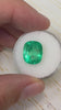 8.04 Carat 13x11 Yellowish Green Natural Loose Colombian Emerald- Cushion Cut