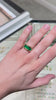 3.0ct emerald-cut emerald men’s band ring in 14K gold with sleek channel setting and deep green color, JR Colombian Emeralds