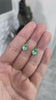 Stunning Rose Gold Lever Back Earrings with Medium Green Colombian Emeralds