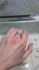 Gorgeous Platinum 950 Band: 0.50tcw Natural Princess Cut G Color Diamond Engagement Ring