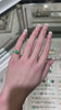 Two-Toned 6-Prong Emerald Engagement Ring with Medium Dark Green Gemstone and Diamonds (1.26tcw)