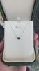 Natural Blue Sapphire Pendant Necklace in 14K Gold, 0.65ct