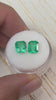 3.73tcw 8x6.5 Matching Green Loose Colombian Emeralds-Emerald Cut