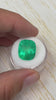 14.88 Natural Cushion Colombian Emerald, 16x13 Emerald Cushion Cut