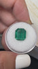 6.34 Carat 10.8x9.7 Vivid Green Natural Loose Zambian- Emerald Cut