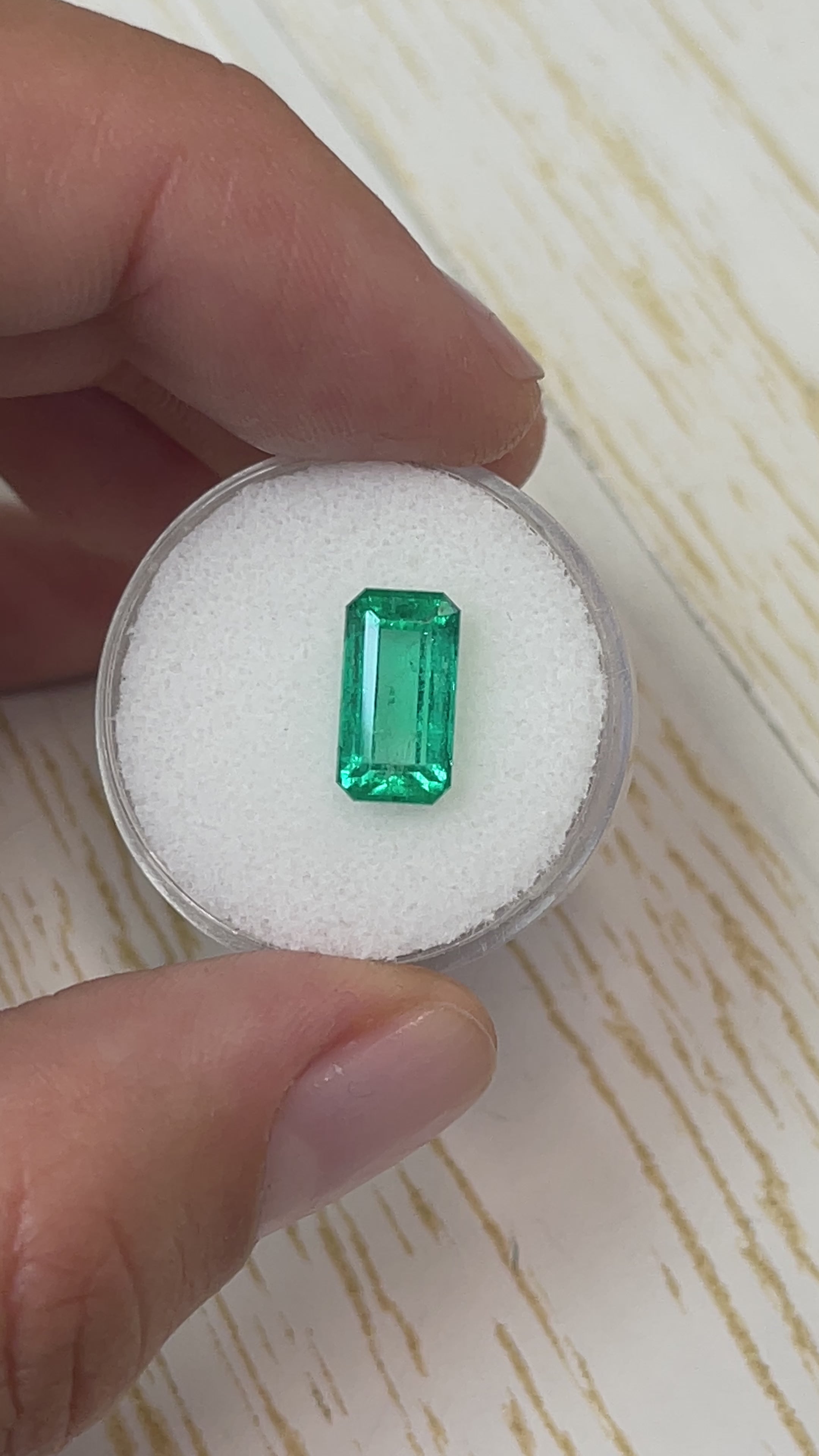 2.70 Carat 11.4x6 Yellowish Elongated Emerald Cut