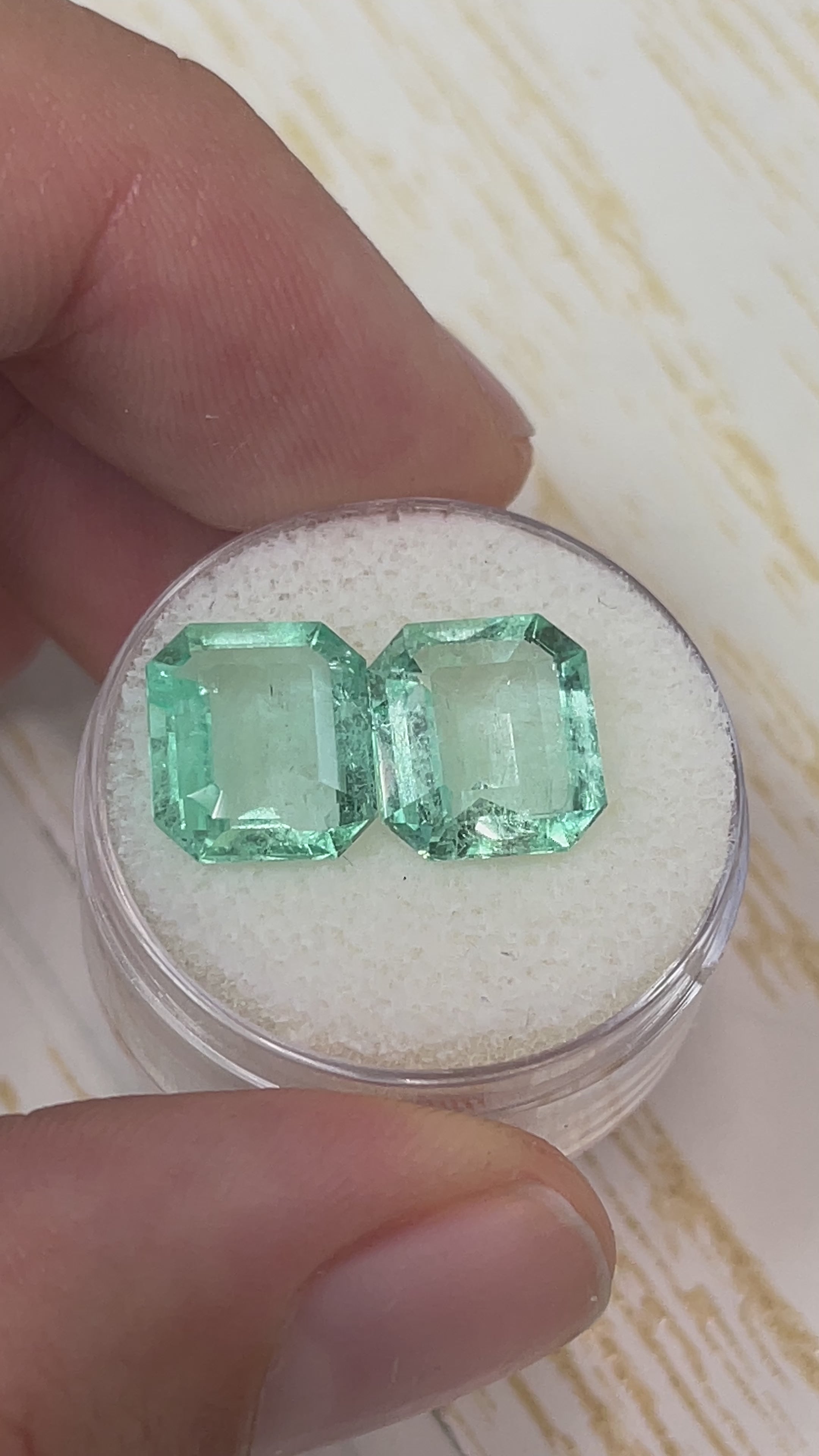 7.06tcw 11x9.5 Spready Matching Loose Colombian Emeralds