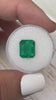 5.32 Carat 11x9 Kelly/Pure Green Natural Loose Zambian- Emerald Cut