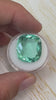 19.41 Carat 19x17 VS Pastel Green Natural Loose Colombian Emerald- Cushion Cut