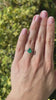 AAA+ Quality 1.28ct Pear Cut Emerald Engagement Ring Set in 18K White Gold