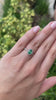 1.50tcw 14K Lush Medium Green Zambian Oval Cut Emerald & Diamond Halo Engagement Ring