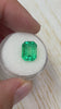 4.70 Carat 11x9 Yellowish Green Natural Loose Colombian Emerald-Classic Emerald Cut