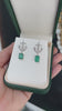 3.50tcw 14K Natural Lush Green Emerald & Diamond Anchor Dangle Earrings