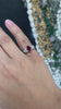 1.58tcw 18K Gold Luxurious Blood Dark Red Ruby 750 Marquise Cut & Diamond Ring