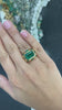 8.98tcw 18K Natural Multi-Emerald Rich Green Statement 9 Stone Chunky Gold Ring