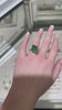 14K Emerald Cut Solitaire Ring Featuring 7.35ct Stone in Sturdy Claw Settings