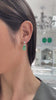 Teardrop Emerald & Diamond Earring Enhancers in 18K Gold: 7.97tcw Statement Jewelry