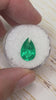 3.47 carat 14x9 Fine Muzo Natural Loose Colombian Emerald-Pear Cut