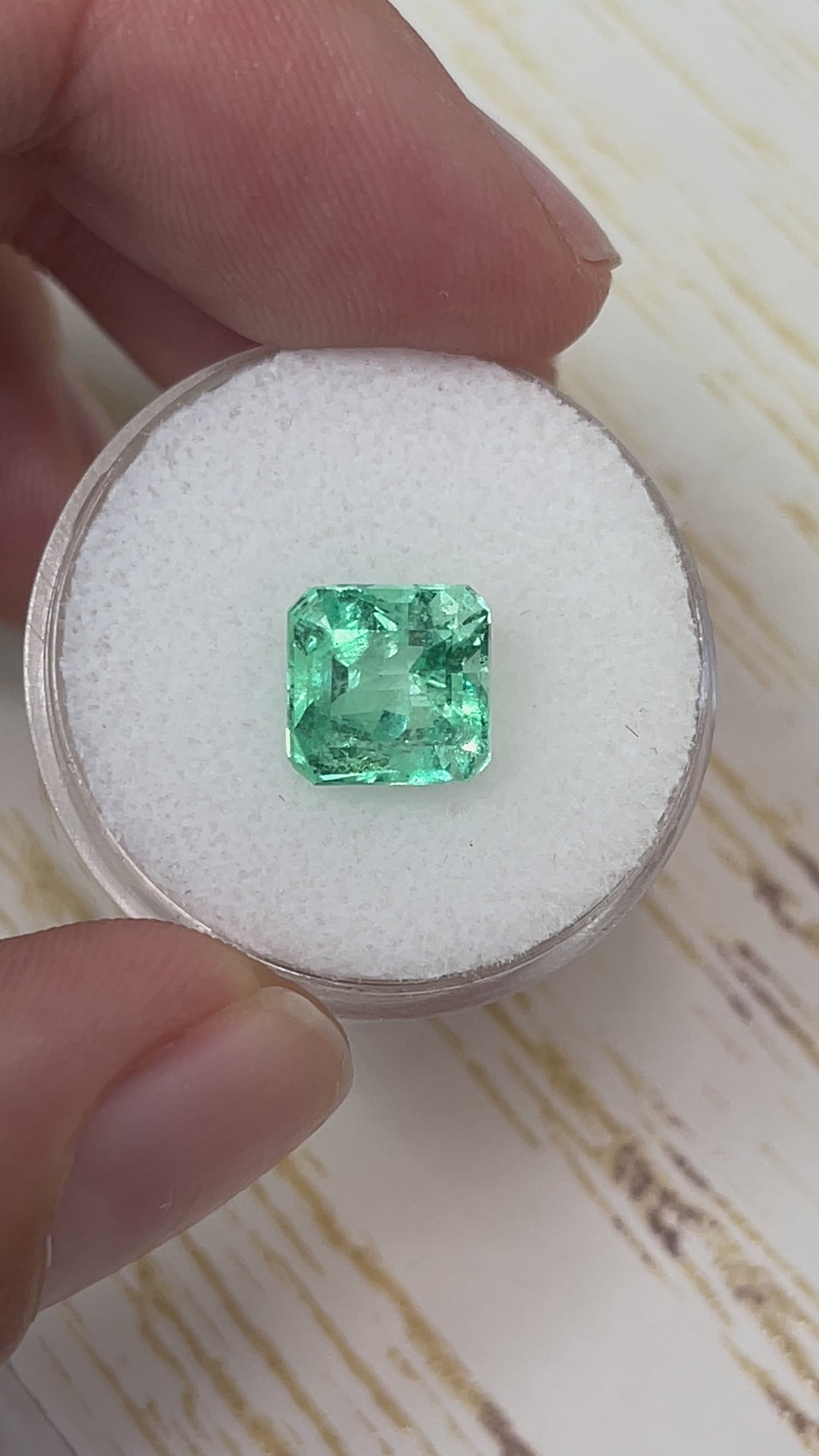 3.37 Carat VS Jyotish Natural Loose Colombian Emerald- Asscher Cut