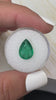 3.44 Carat 13x9 Freckled Green Natural Loose Zambian Emerald-Pear Cut