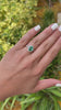 2.20tcw Vivid Electric Green Earth Mined Oval Emerald & Diamond Halo Engagement Ring 14K