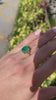 4.80tcw 18K 3 Stone AAA Quality Heirloom Colombian Emerald & Trapezoid Diamond Engagement Ring