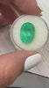 8.64 Carat Freckled Medium Green Natural Loose Colombian Emerald-Oval Cut