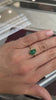 3.82cts Oval Bezel Set Emerald Cabochon Solitaire Ring 14K videos