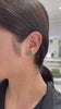 4.08tcw 14K Natural Emerald Oval Cut 4 Prong Stud Gold Earrings Video