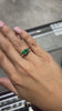 2.46tcw Colombian Emerald-Pear Cut & Diamond Accent Band Right Hand 18K Yellow Gold Ring