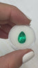 3.80 Carat Vivid Bluish Green Natural Loose Colombian Emerald-Pear Cut