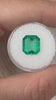 4.72 Carat 11x10 Spready Bluish Natural Loose Colombian Emerald-Asscher Cut