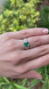 5.40tcw Emerald & Princess Cut Diamond 6mm Wide Band 18K video