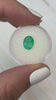 1.63 Carat 9.3x7.2 Cloudy Bluish Green Natural Loose Colombian Emerald-Oval Cut