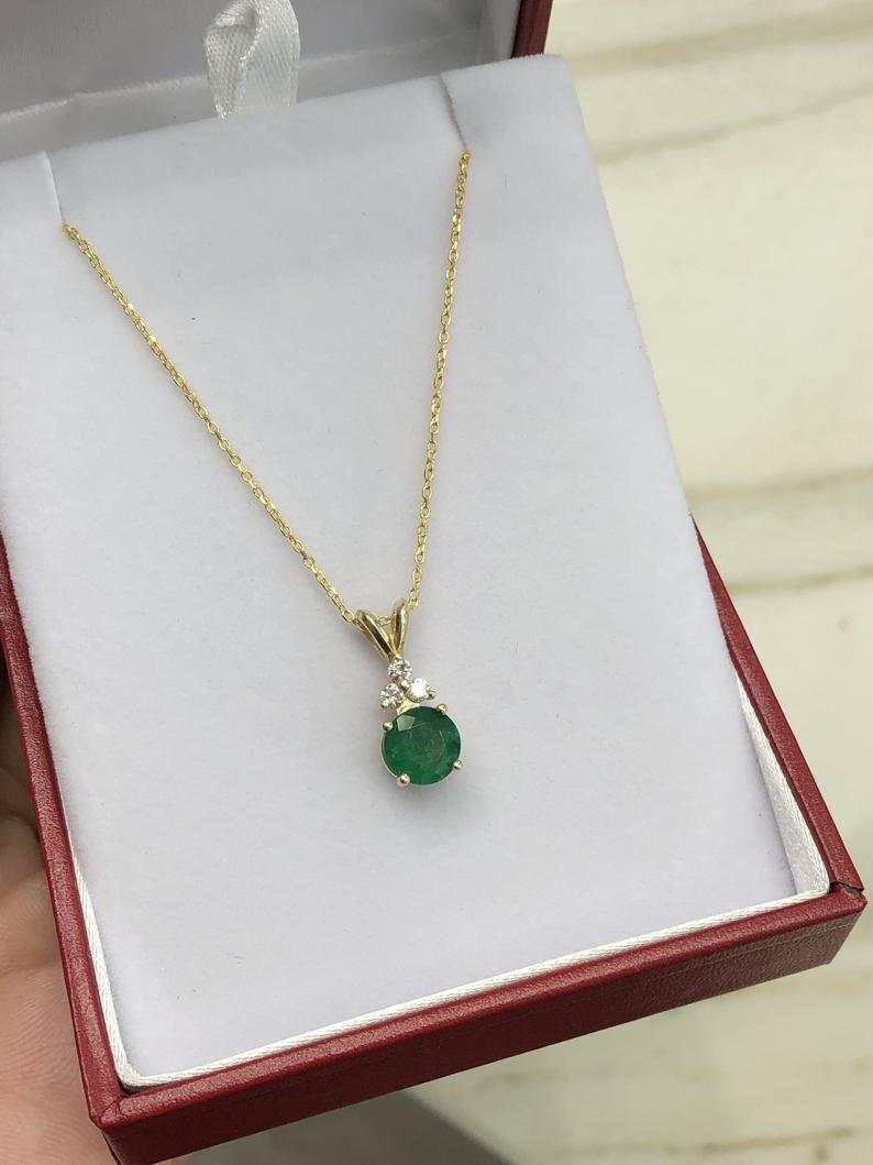 Diamond Accent Necklace 14K