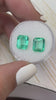 3.85tcw 8.5x6.5 Matching Green Loose Colombian Emeralds-Emerald Cut