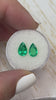 2.32tcw 9x6 Matching Loose Colombian Emeralds-Pear Cut