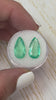 7.68tcw 15x8 Matching Loose Colombian Emeralds-Pear Cut