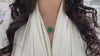 17.50ct 14K Gold Large Deep Green Emerald Georgian Styled Solitaire Pendant Necklace