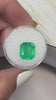 4.55 Carat 11x10 Neon Natural Loose Colombian Emerald-Emerald Cut